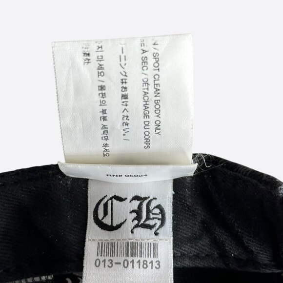 Chrome Hearts Black Cross Patch Jacquard Logo Hat - Picture 8 of 8